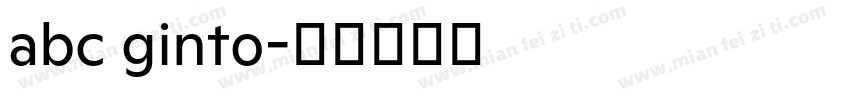abc ginto字体转换